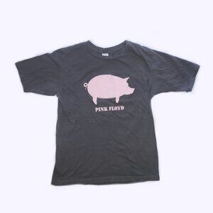 Vintage Y2K Pink Floyd Flocked Pink Pig 2005 T Shirt Small Men's Band Tee
